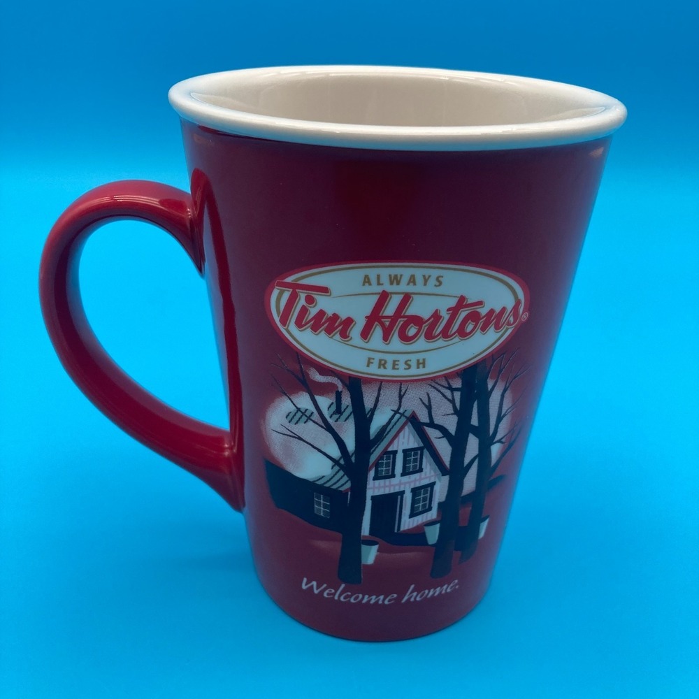 Tim Hortons Limited Edition #011 Welcome Home Bienvenue Chez Vous Mug Red House - Picture 1 of 8